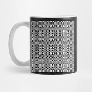 Cool Black and White Geometric Pattern Mug